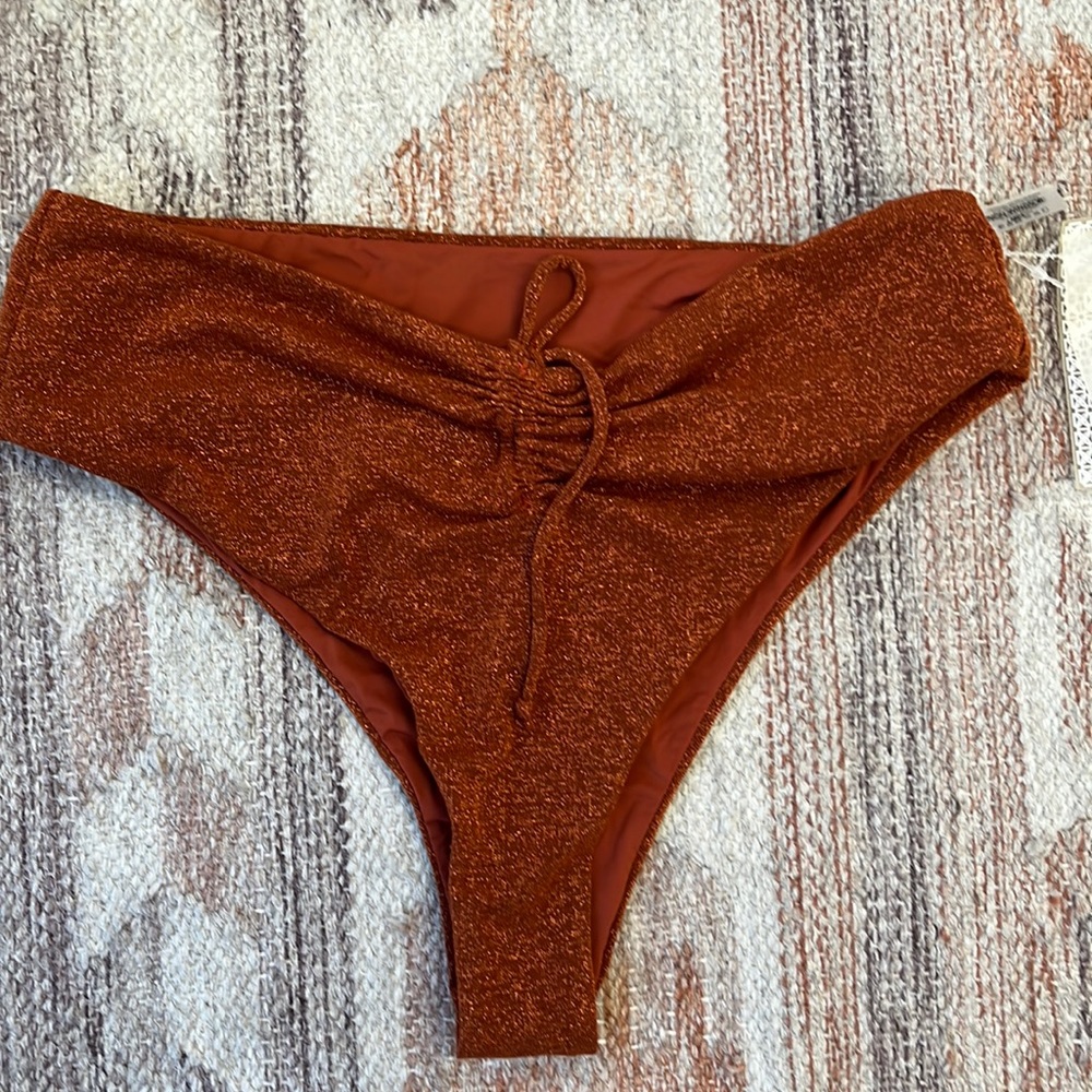 Devon Windsor BNWT amber sienna bikini bottom cinch front